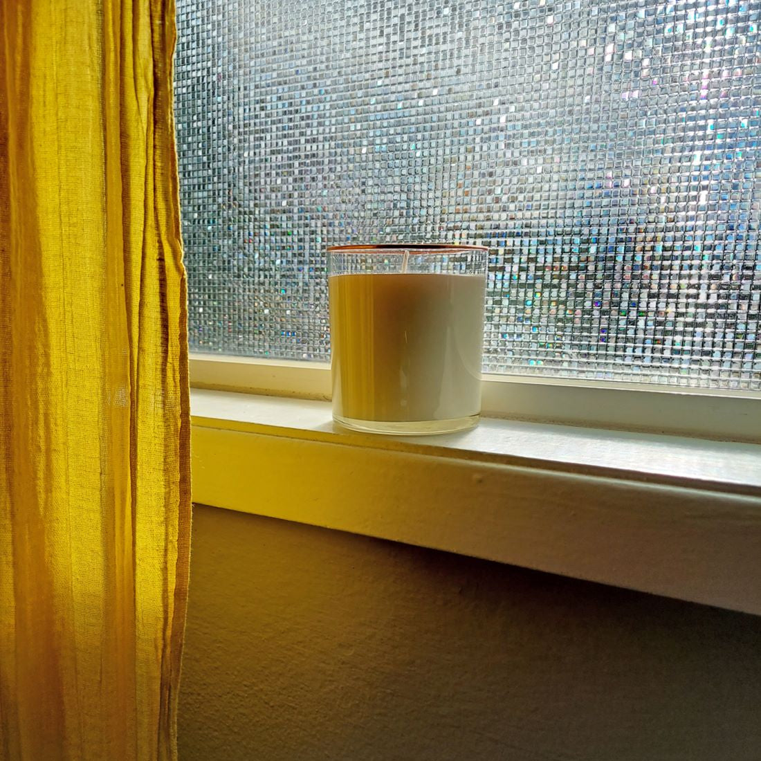 Glass Container Soy Candle Amber & Oak